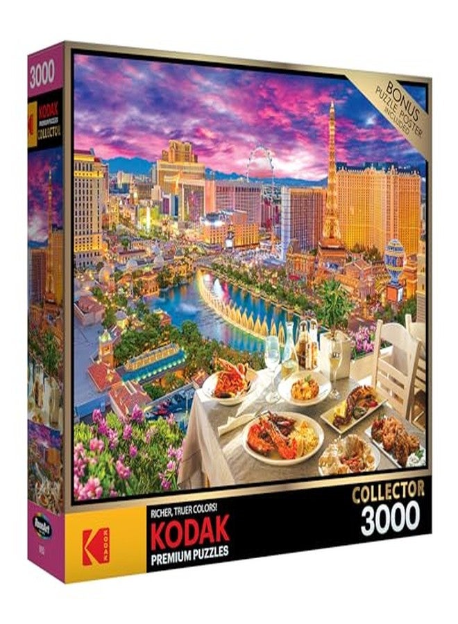 RoseArt - Kodak Premium - La Vida Las Vegas - 3000 Piece Jigsaw Puzzle for Adults - Image 2